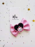 Pink Kitty Bow Clip