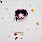 Pink Kitty Resin Clip
