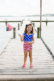 Patriotic Pom Pom Headband