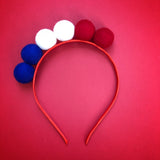Patriotic Pom Pom Headband