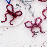 Tinsel Bow Hair Clip