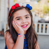 Patriotic Pom Pom Headband