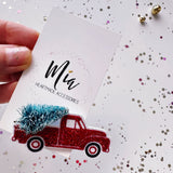 Red Christmas Truck Hair Clip