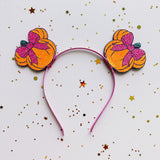 Pink Bow Pumpkin Ears