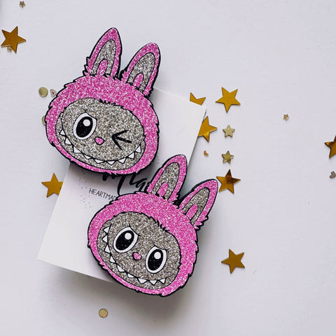 Colorful Monster Hair Clip Set