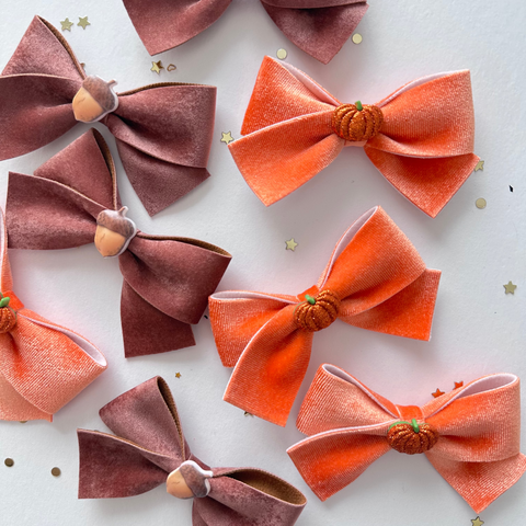 Fall Velvet Hair Clip