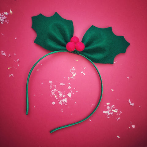Felt Holly Headband