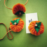 Velvet Pumpkin Hair Clip, Headband