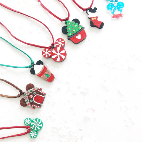 Christmas Disney Charm Necklace