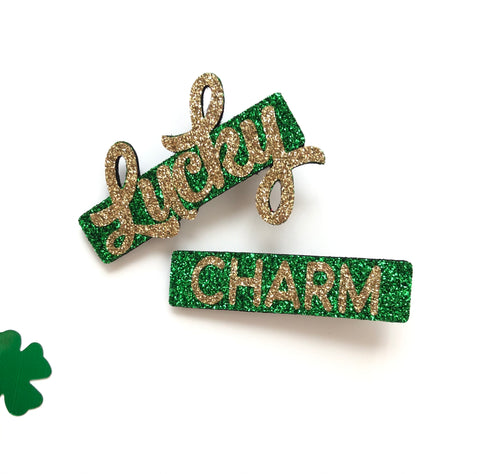 Lucky Charm Hair Clip Set