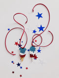 Patriotic Popsicle Necklace